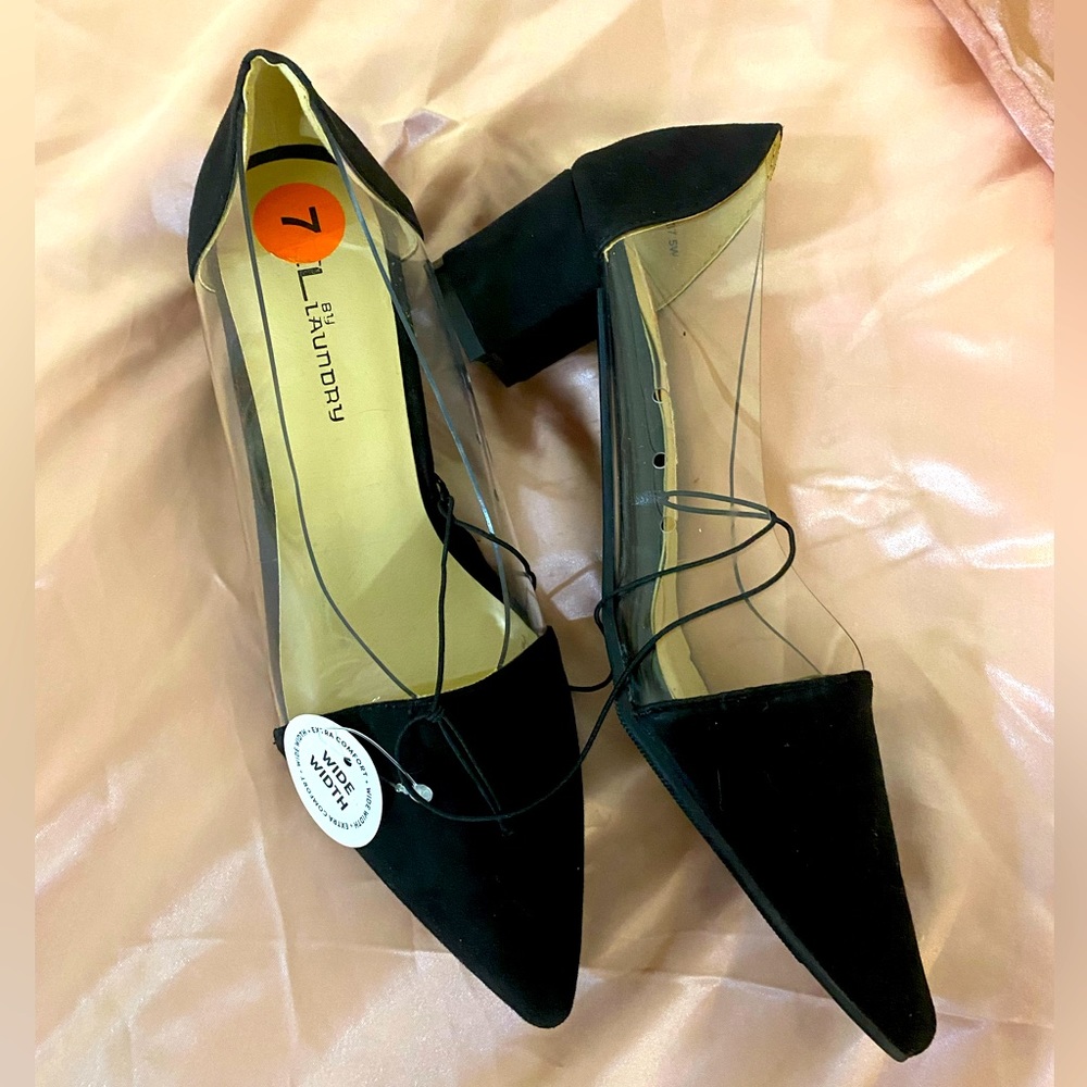 Chinese laundry pointed toe block heel
